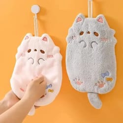 cartoon pattern hanging hand towel