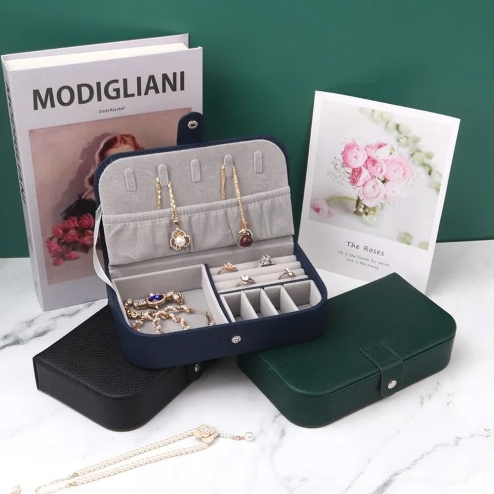 Portable MultiCompartment Jewelry Organizer Box 3