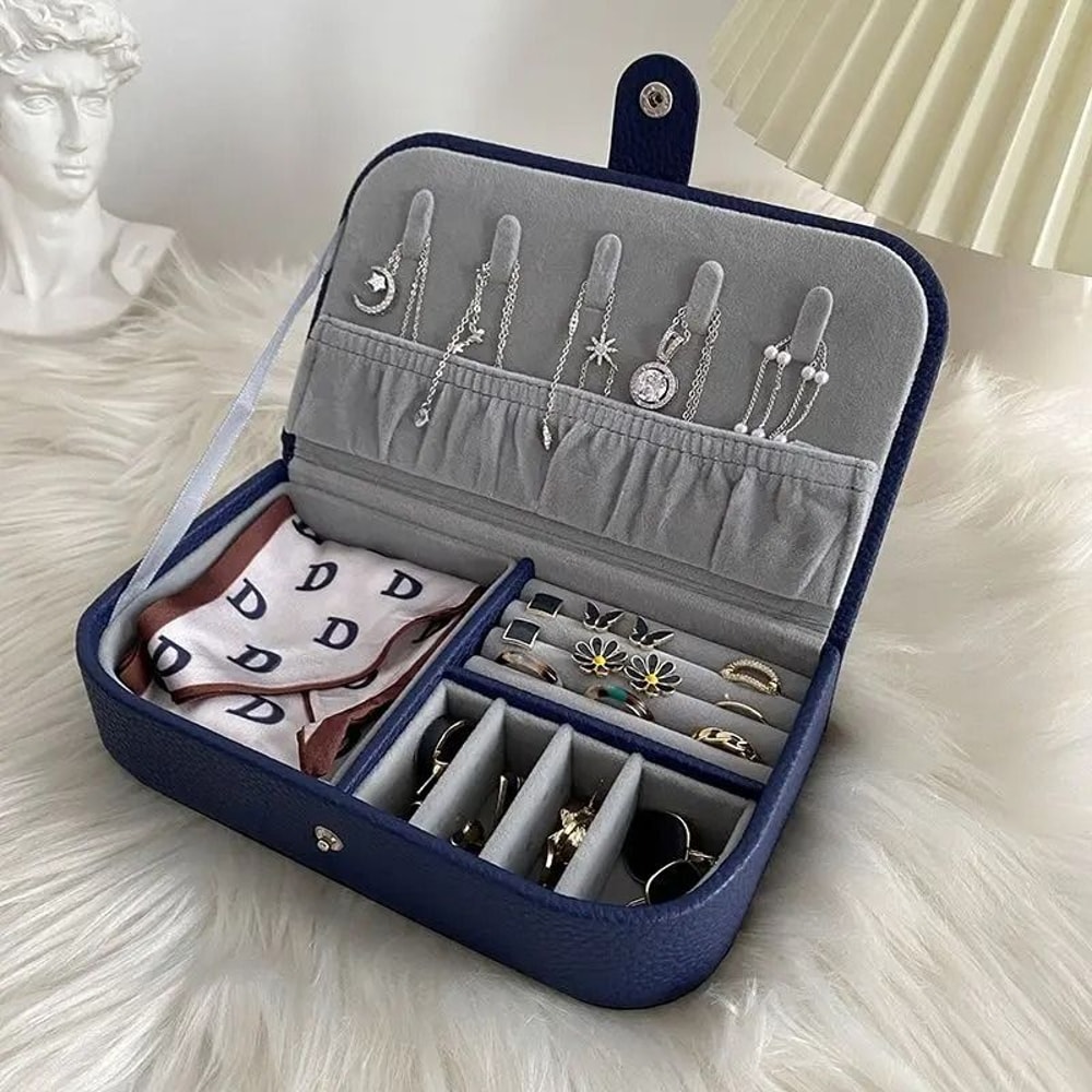 Portable MultiCompartment Jewelry Organizer Box 4