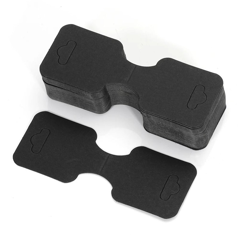 50pcs Kraft Paper Jewelry Display Cards 6