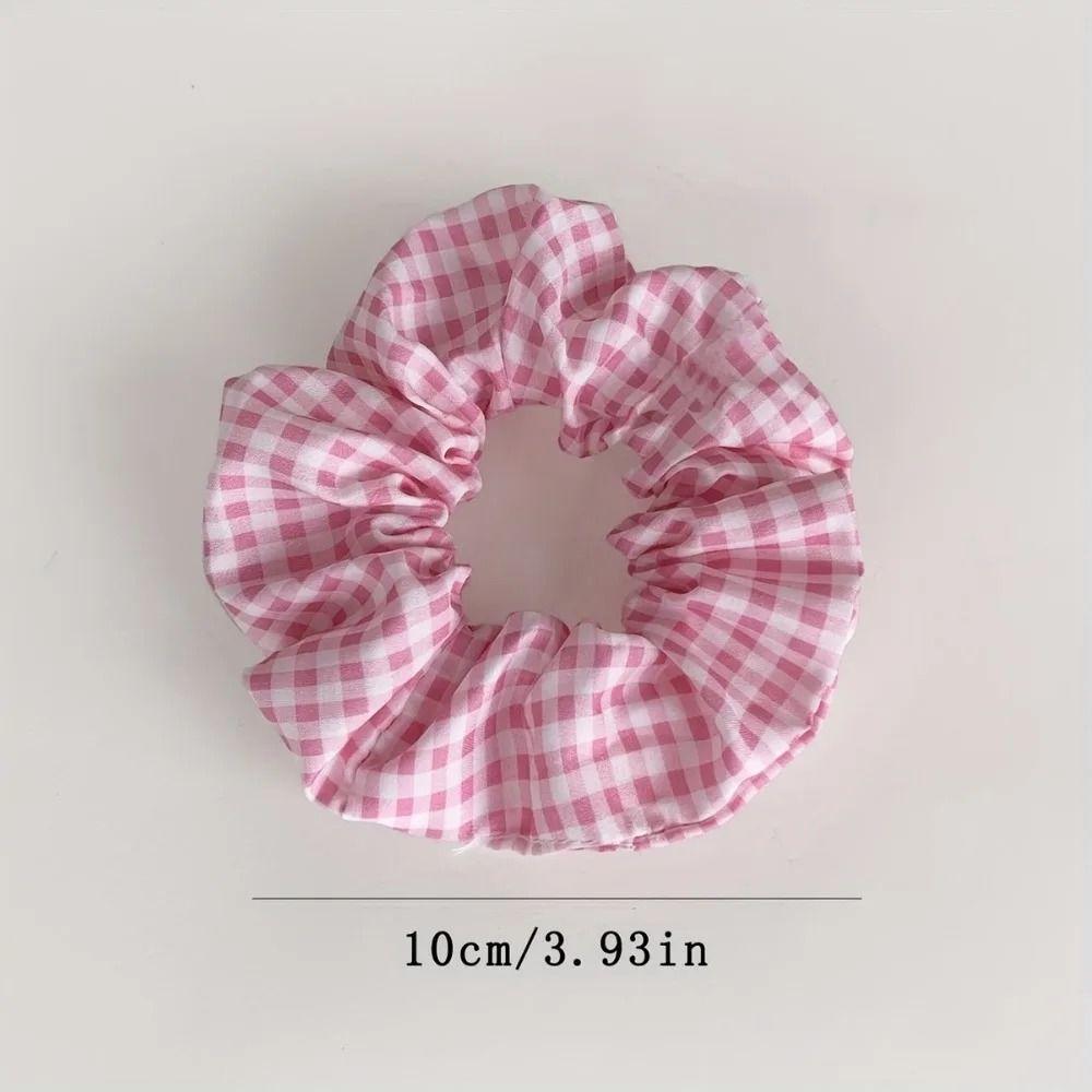 10pcs Polka Dot Floral Fabric Scrunchie Set 4
