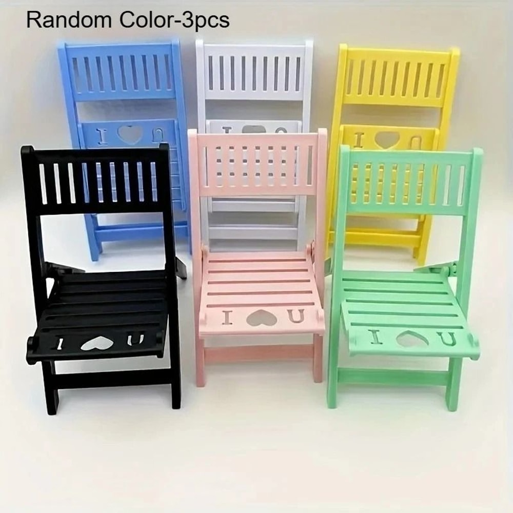 3pcs Mini Beach Chair Cell Phone Stand 6