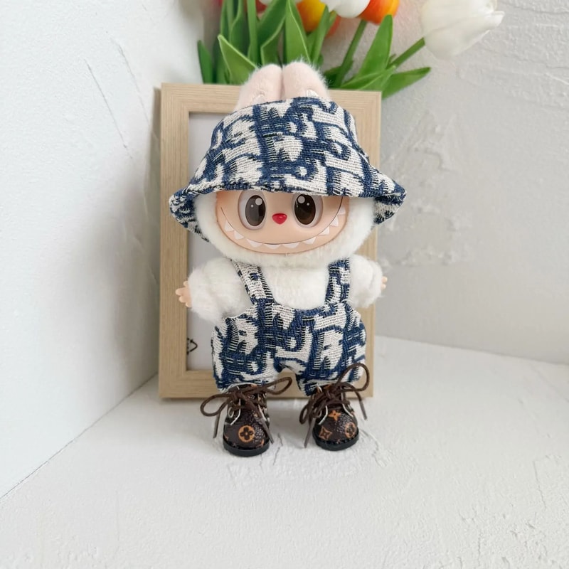Fashion Outfit Set For Labubu 17cm Mini Plush Doll 10
