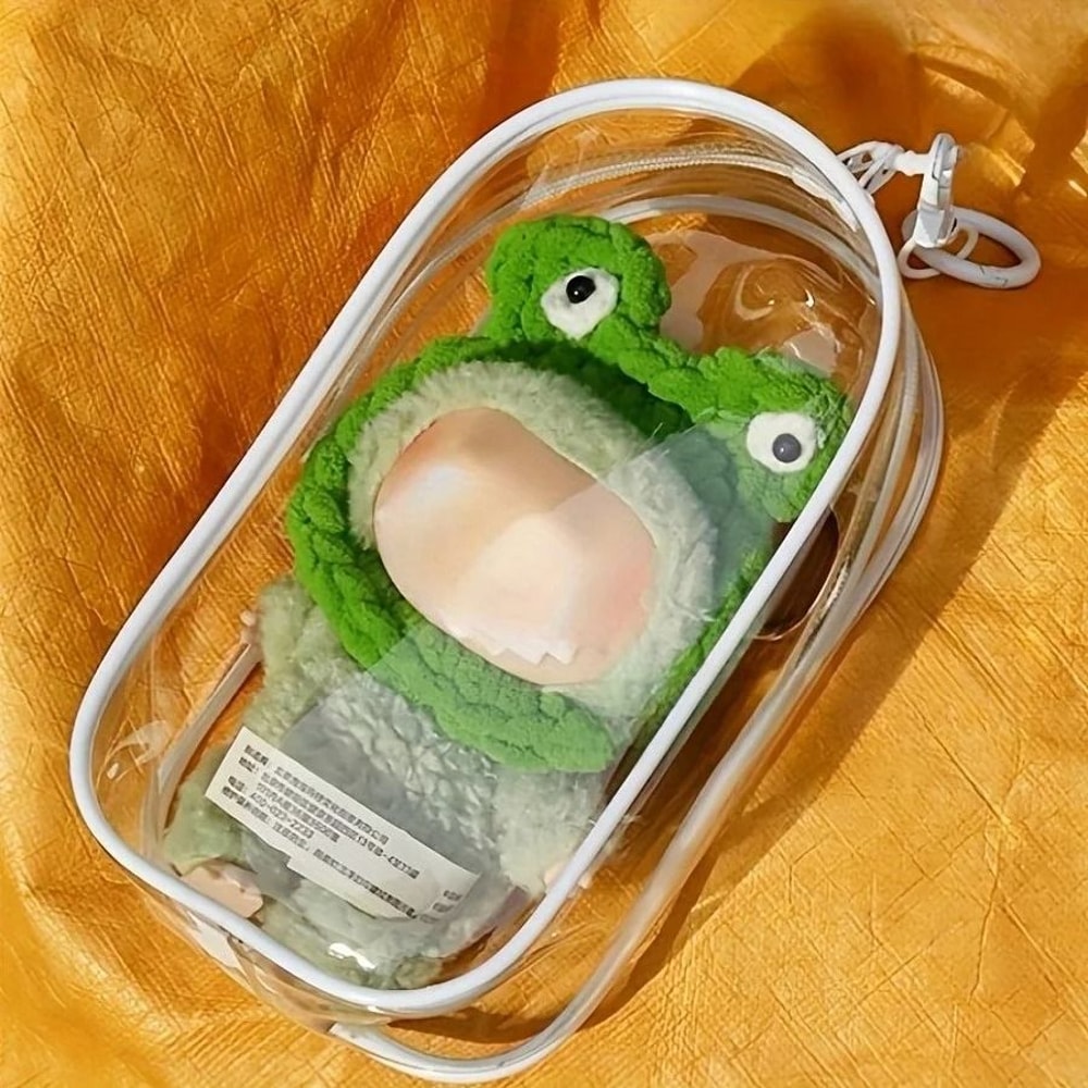 Portable PVC Doll Display Storage Bag 3