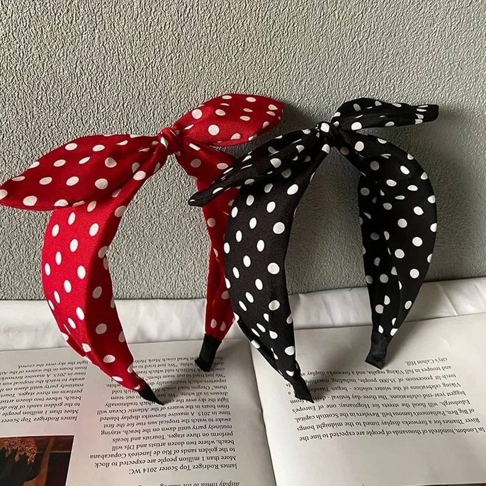Rabbit Ear Polka Dot Headband 1