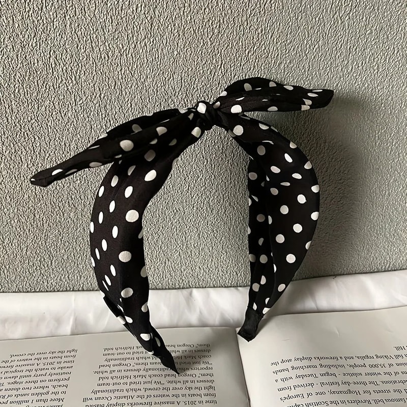 Rabbit Ear Polka Dot Headband 6