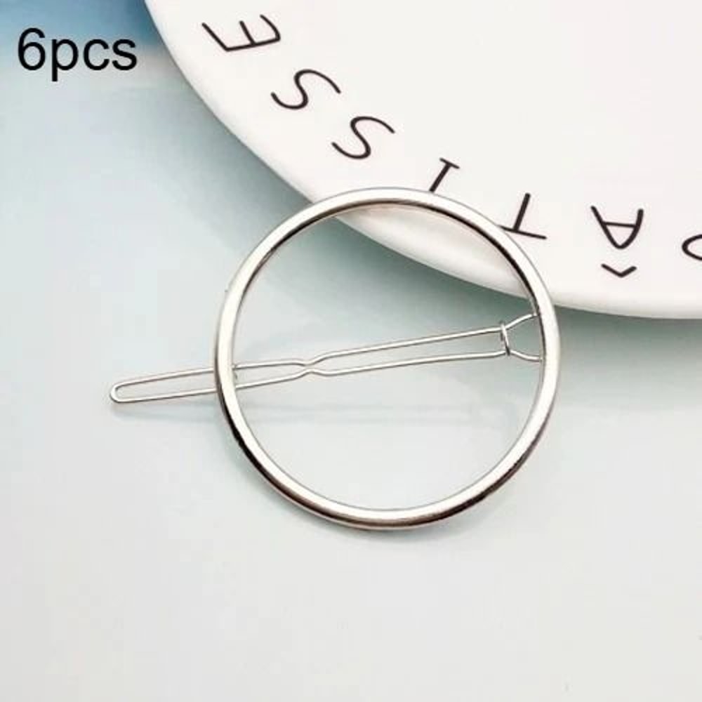 6 Pcs Elegant Round Hairpins Set 6