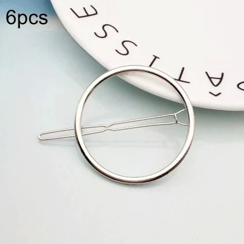 6 Pcs Elegant Round Hairpins Set 6