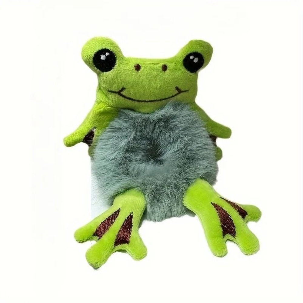 Funny Frog Plush Elastic Hair Scrunchie 3