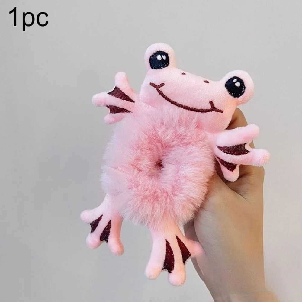Funny Frog Plush Elastic Hair Scrunchie 6