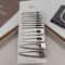 8pcs Elegant Silvery Hair Clips Set 0