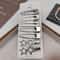 8pcs Elegant Silvery Hair Clips Set 2
