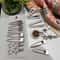 8pcs Elegant Silvery Hair Clips Set 4