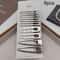 8pcs Elegant Silvery Hair Clips Set 7