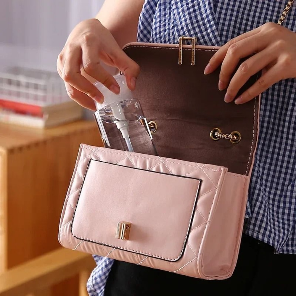 Refillable Press Pump Dispenser Bottle Set 2