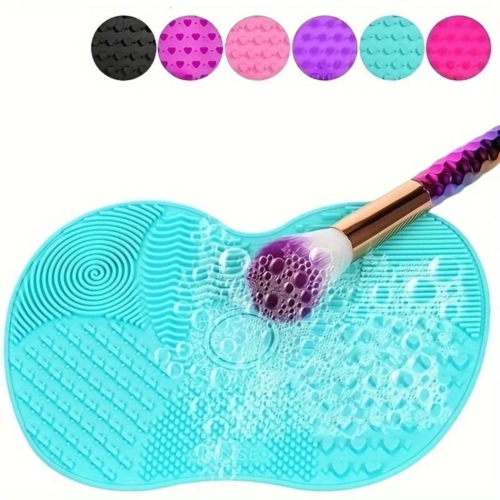 Silicone Makeup Brush Cleaning Scrub Pad 0