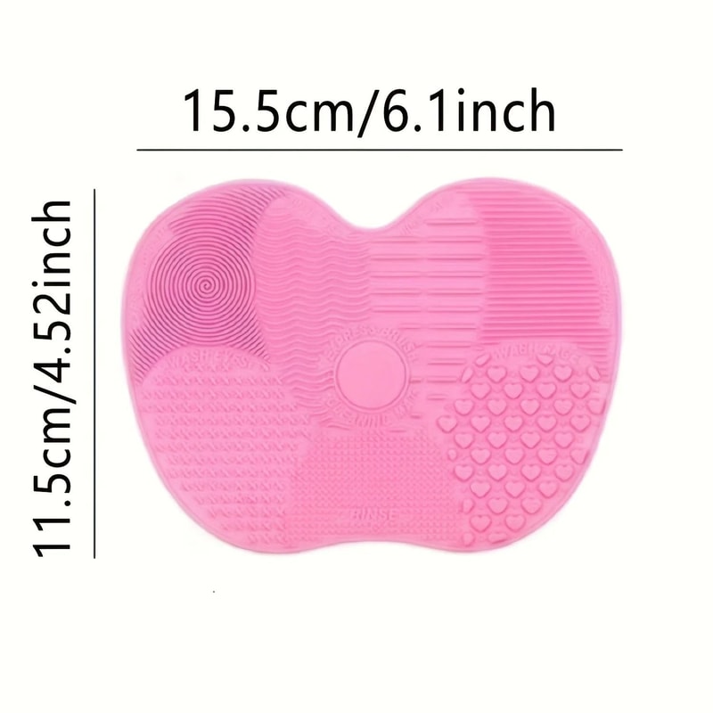 5pcs Silicone AppleShaped Makeup Brush Cleaner Pad 5