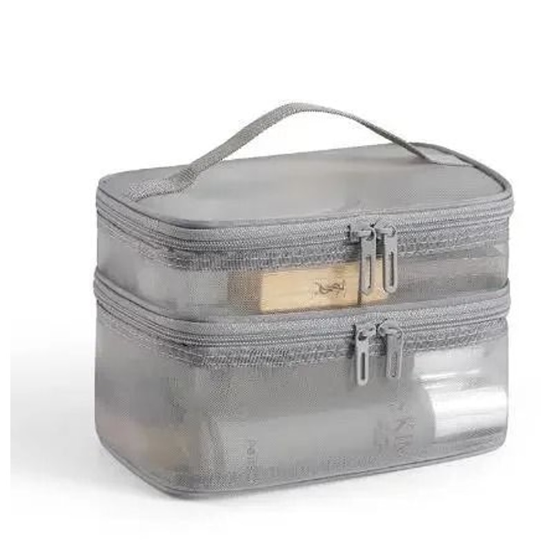 Nylon Double Layer Mesh Cosmetic Bag 6