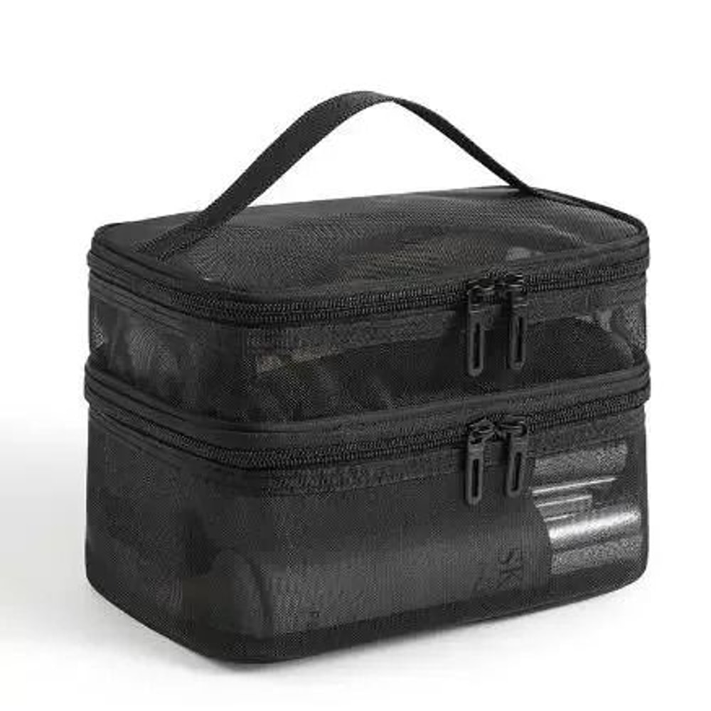 Nylon Double Layer Mesh Cosmetic Bag 7
