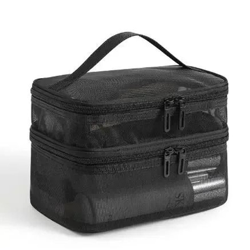 Nylon Double Layer Mesh Cosmetic Bag 7