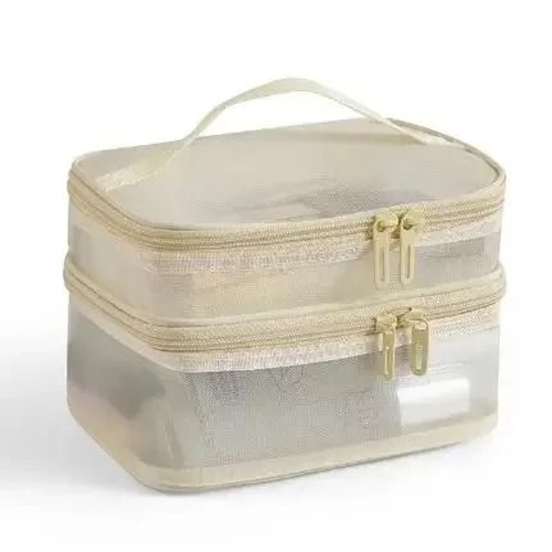 Nylon Double Layer Mesh Cosmetic Bag 8
