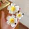 Bohemian Plumeria Floral Hair Clips 0