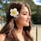 Bohemian Plumeria Floral Hair Clips 1