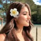 Bohemian Plumeria Floral Hair Clips 1