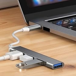 4-port multi-splitter usb type-c hub