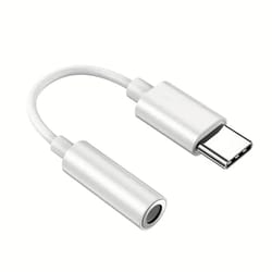 type-c / 8-pin to 3.5mm aux audio adapter