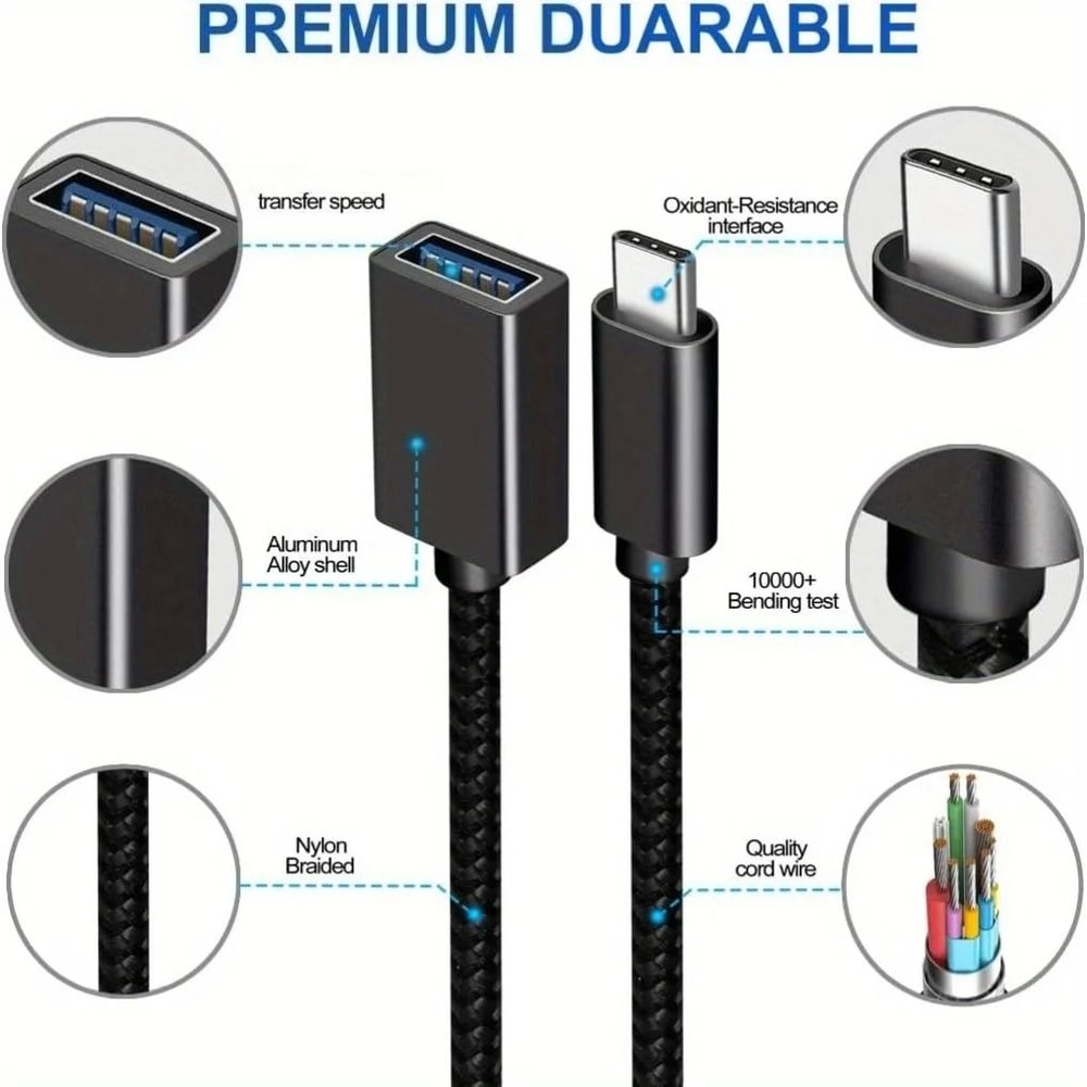 OTG TypeC Cable Adapter Connector 3