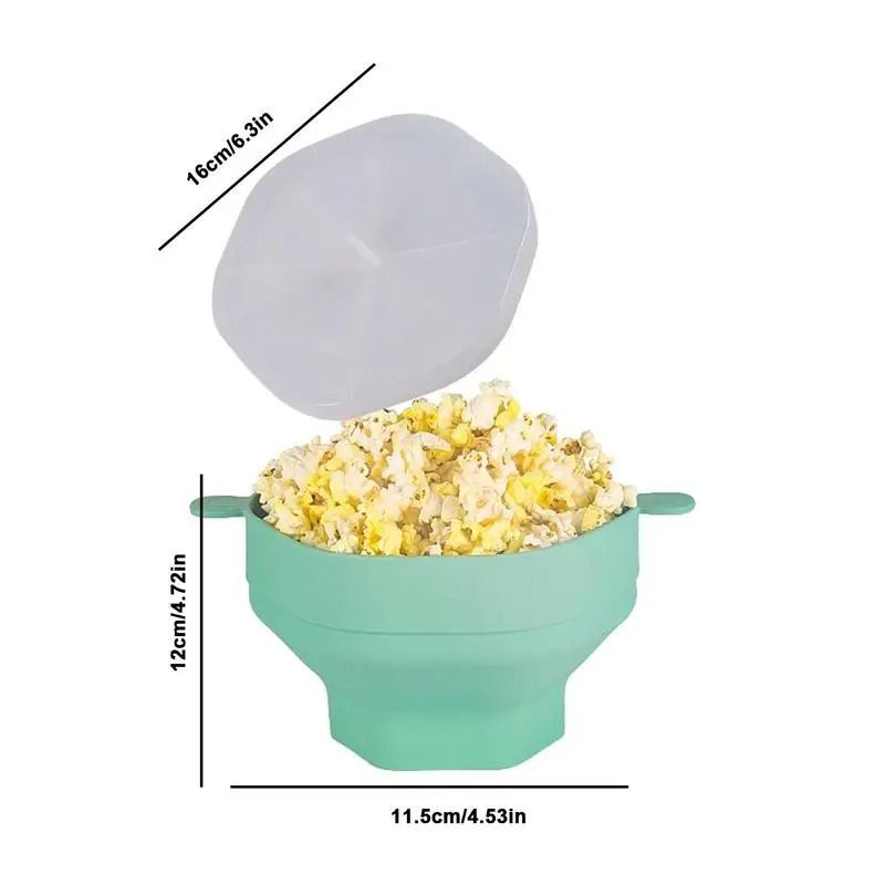 Silicone Microwave Foldable Popcorn Maker Bucket 5
