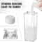 Transparent Square Milk Carton Water Bottle Set 4