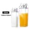 Transparent Square Milk Carton Water Bottle Set 10