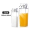Transparent Square Milk Carton Water Bottle Set 10