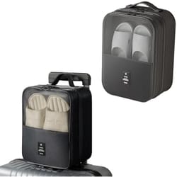 portable multi-function travel shoe & accessories organizer