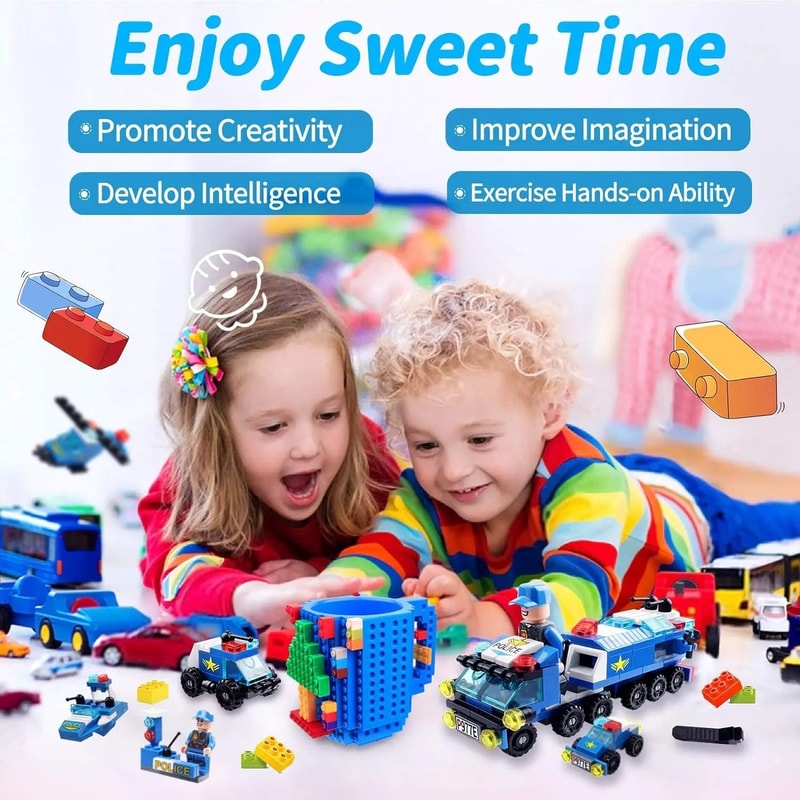 350ML DIY Building Blocks Creative Coffee Mug 2