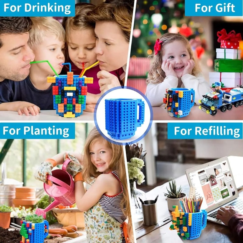350ML DIY Building Blocks Creative Coffee Mug 5