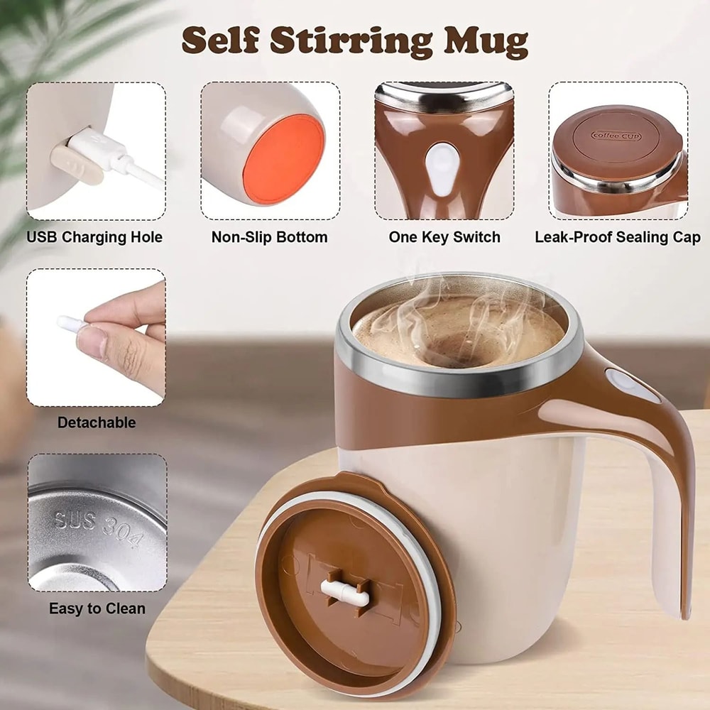 Automatic Magnetic SelfStirring Coffee Mug 1