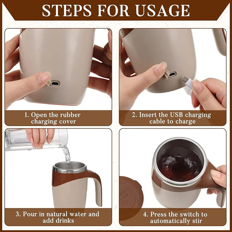 Automatic Magnetic SelfStirring Coffee Mug 3