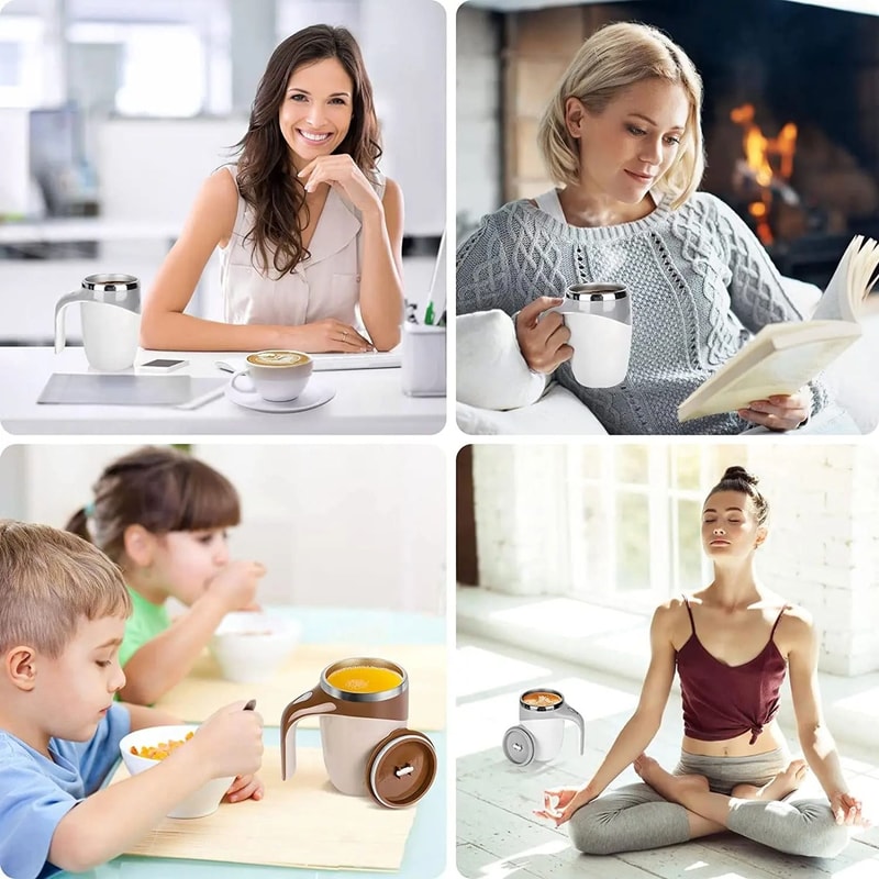 Automatic Magnetic SelfStirring Coffee Mug 5