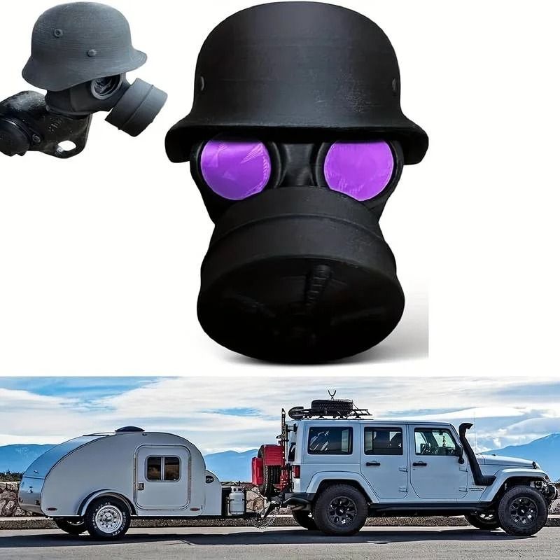 Universal HeavyDuty Steel Helmet Trailer Hitch Cover 1