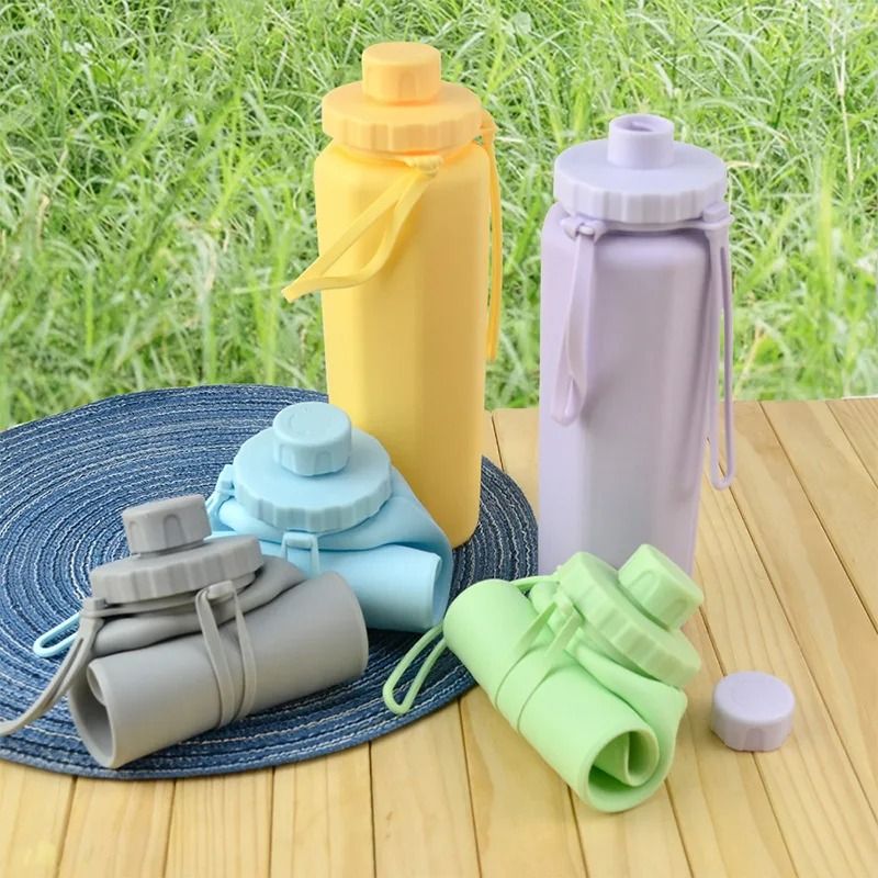 600ML HighPerformance Collapsible Silicone Water Bottle 4