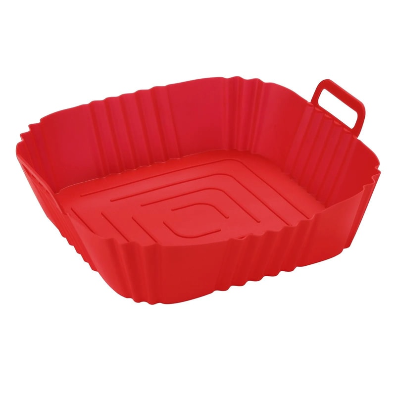 Square Reusable Silicone Air Fryer Pan 9