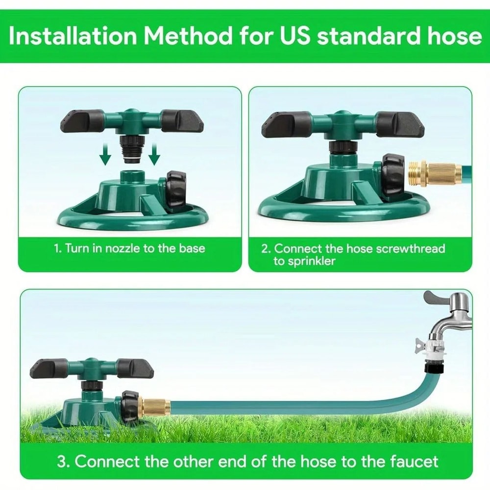 360 AutoRotating Garden Sprinkler Nozzle 2
