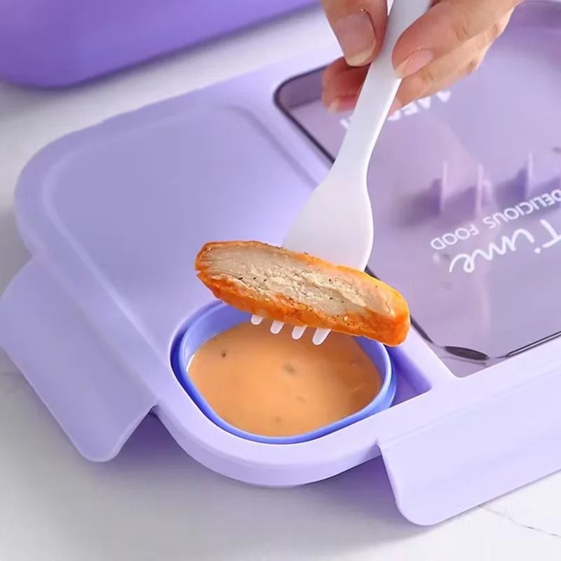Kids Bento Lunch Box With Integrated Tableware 4