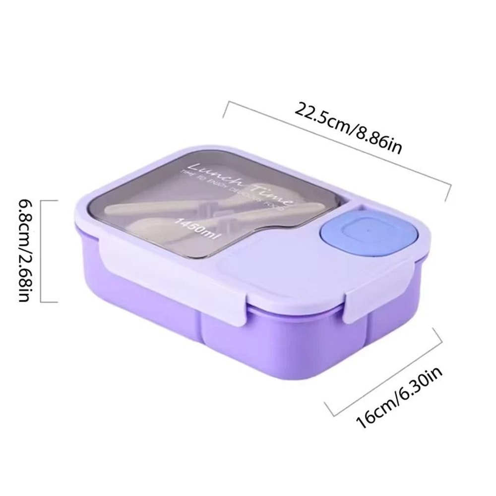 Kids Bento Lunch Box With Integrated Tableware 5