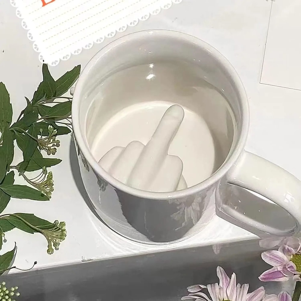 300 ML Middle Finger Creative Ceramic Mug 3