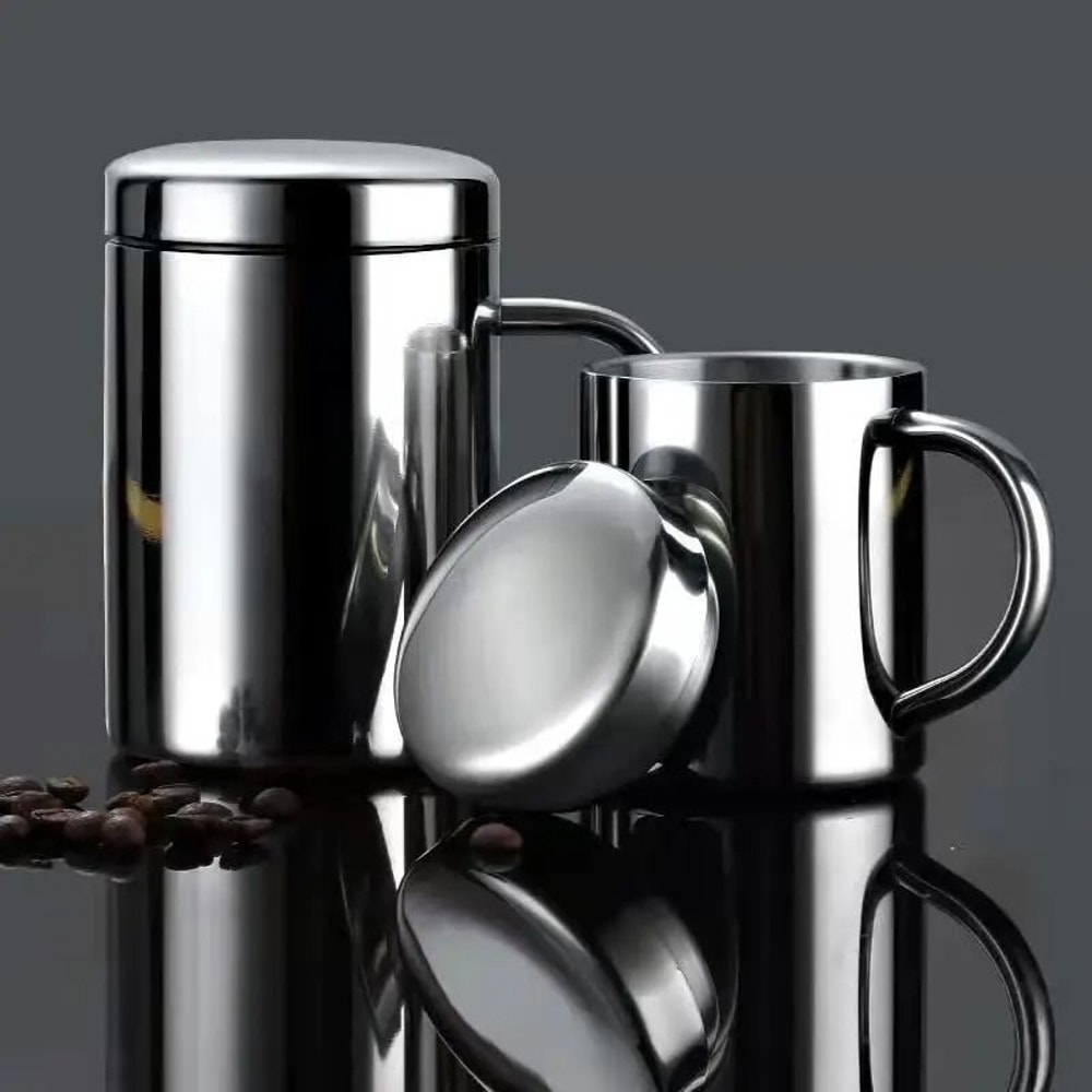 Stainless Steel DoubleLayer Insulated Coffee Mug 0
