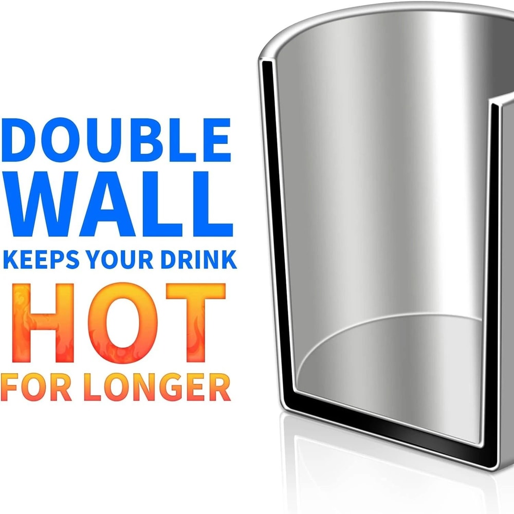 Stainless Steel DoubleLayer Insulated Coffee Mug 4